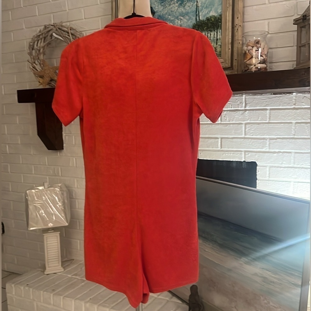 It's Now Cool,Revolve,Terry Red Playsuit Soft,Stretch,Retro,Perfect,Size Small - Picture 8 of 12